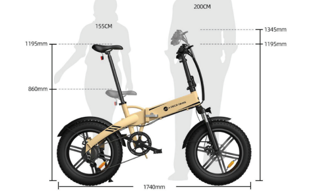 Bicicleta El ctrica ADO A20F TXE Arena Aro 20